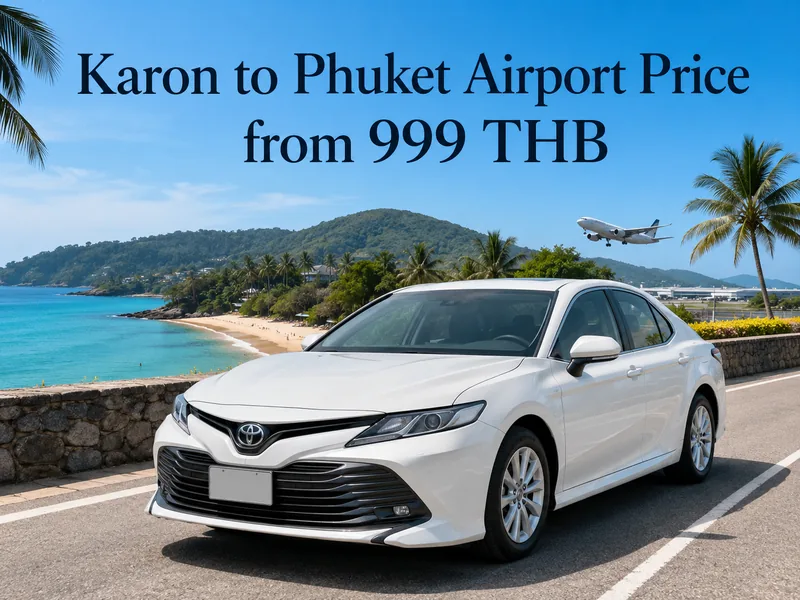 Taxi Karon Beach to Phuket Airport (HKT)