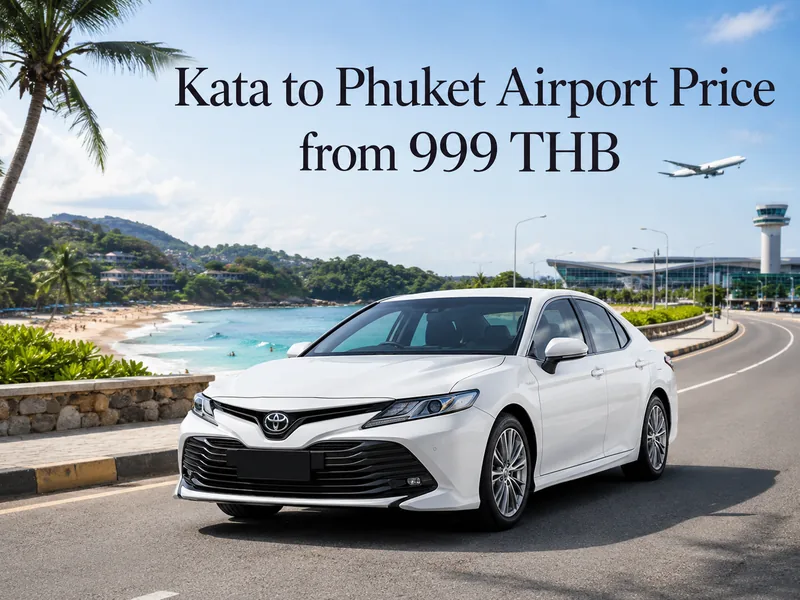 Taxi from Kata Beach to Phuket Airport (HKT)