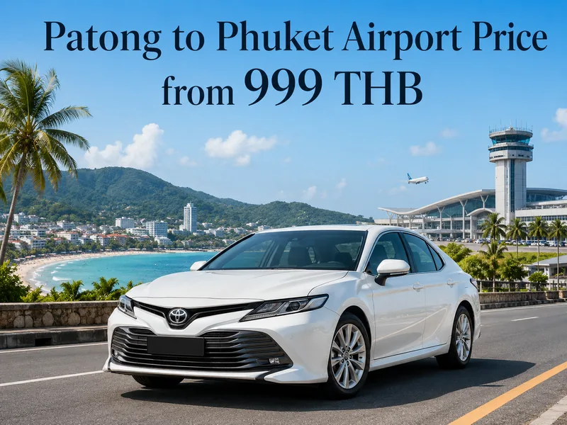 Taxi Patong Beach to Phuket Airport (HKT)