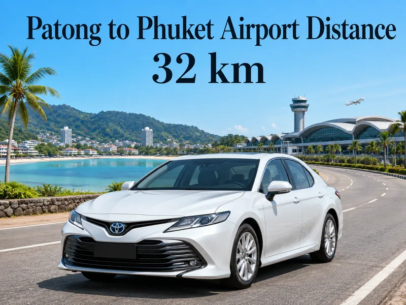 Taxi from Patong Beach to Phuket Airport (HKT)