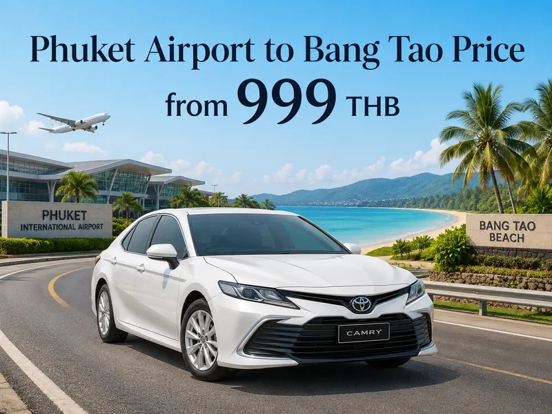 Taxi Phuket Airport (HKT) to Bang Tao Beach