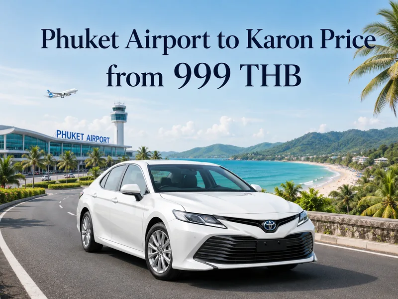 Taxi Phuket Airport (HKT) to Karon Beach