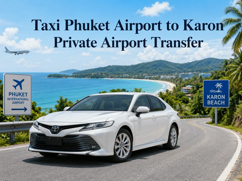 Taxi Phuket Airport (HKT) to Karon Beach