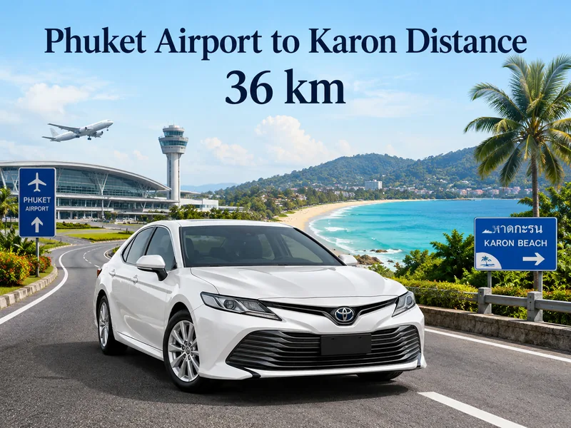 Taxi from Phuket Airport (HKT) to Karon Beach