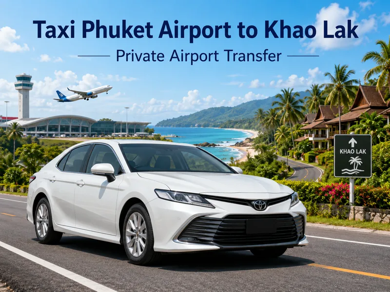 Taxi from Phuket Airport (HKT) to Khao Lak
