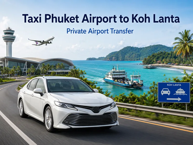 Taxi from Phuket Airport (HKT) to Koh Lanta