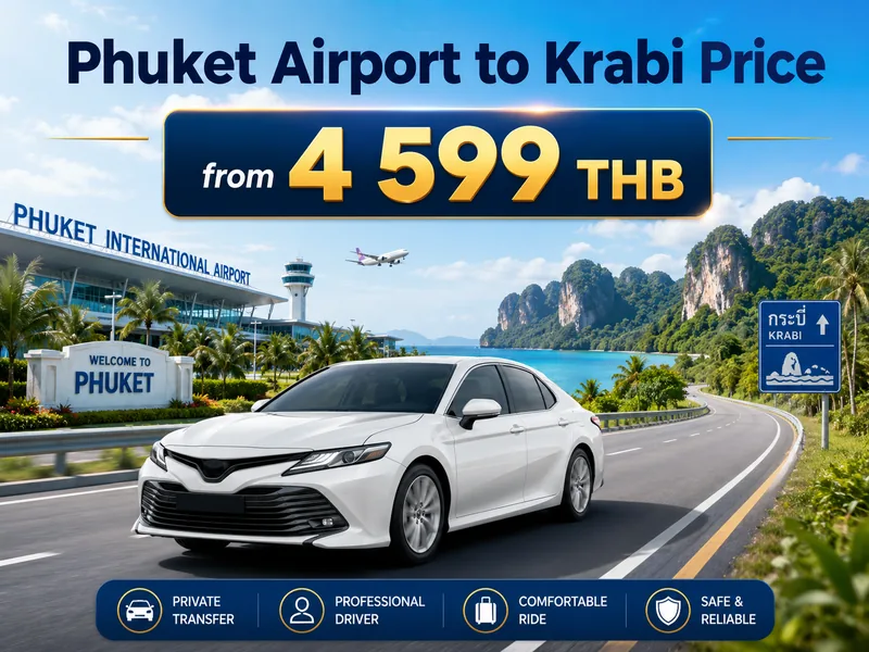 Taxi Phuket Airport (HKT) to Krabi