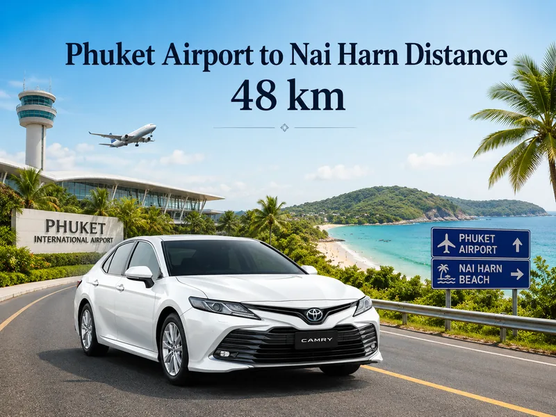 Taxi Phuket Airport (HKT) to Nai Harn Beach