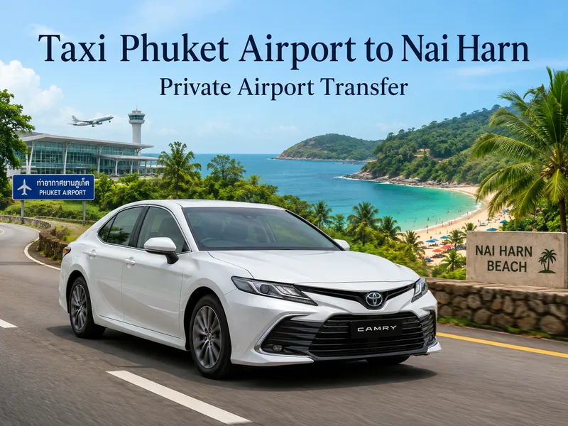 Taxi Phuket Airport (HKT) to Nai Harn Beach