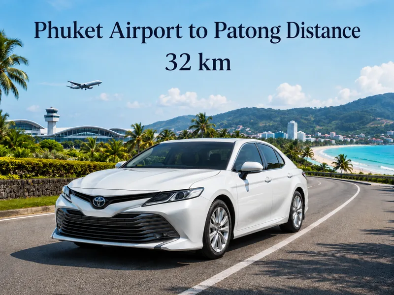 Taxi Phuket Airport (HKT) to Patong Beach