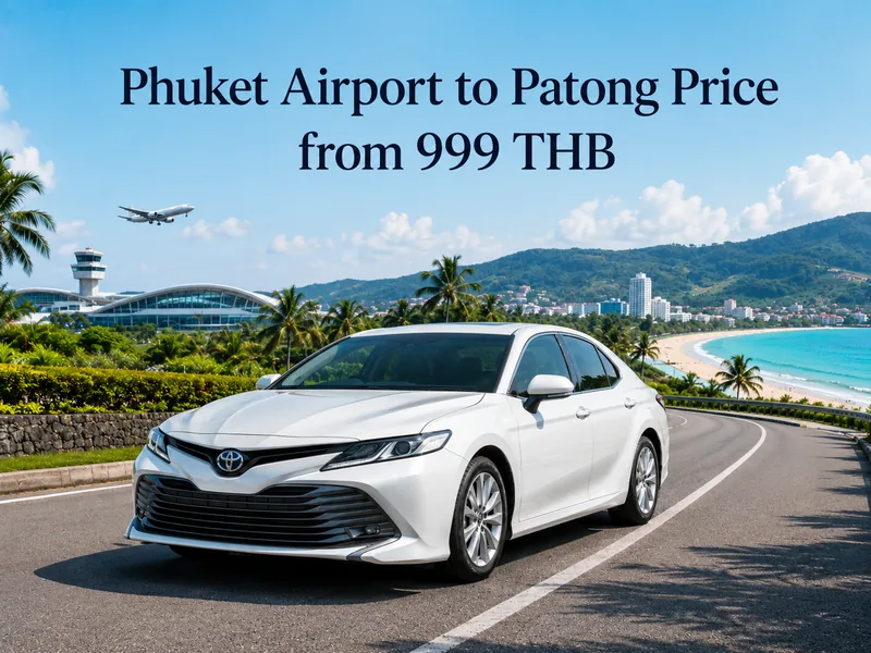 Taxi Phuket Airport (HKT) to Patong Beach