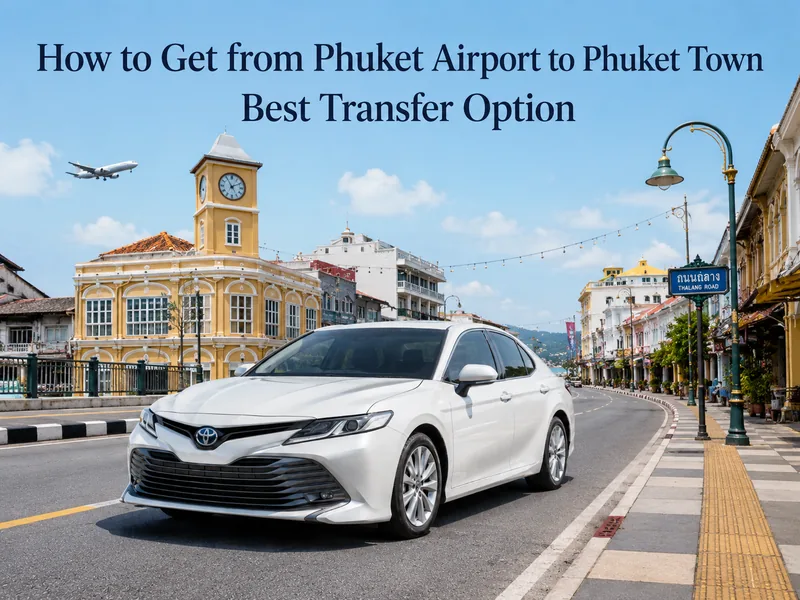 Taxi Phuket Airport (HKT) to Phuket Town