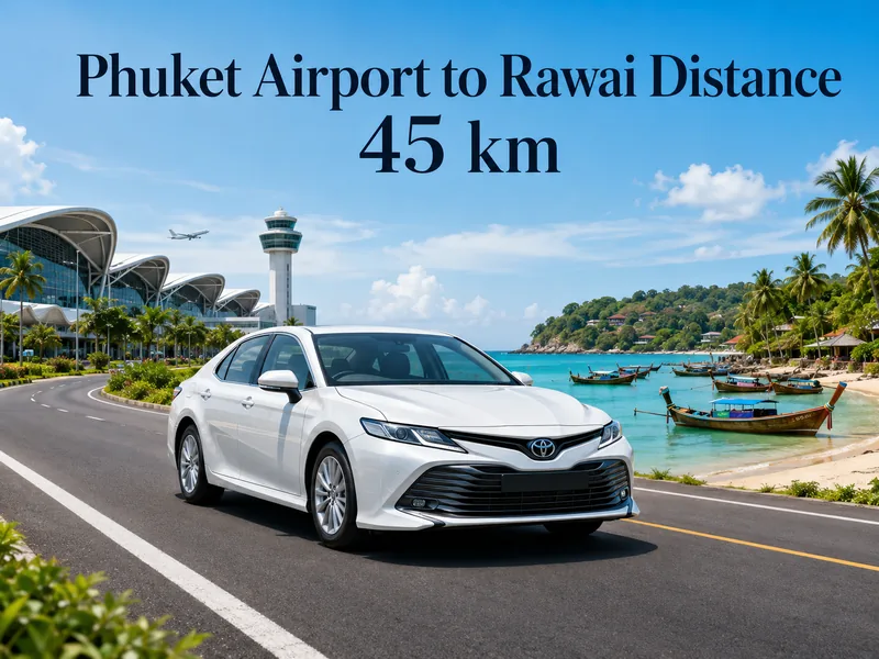Taxi Phuket Airport (HKT) to Rawai Beach