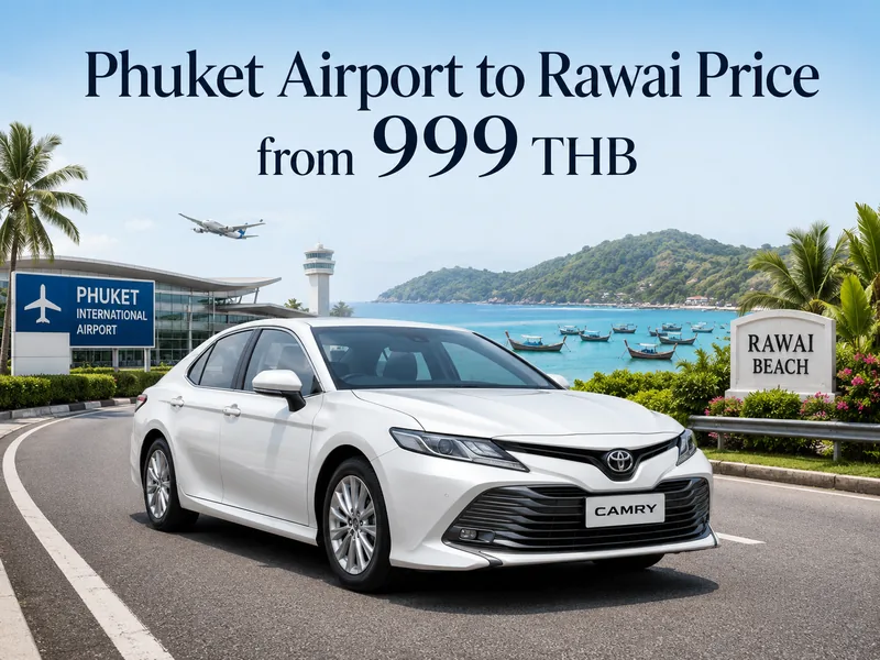 Taxi Phuket Airport (HKT) to Rawai Beach