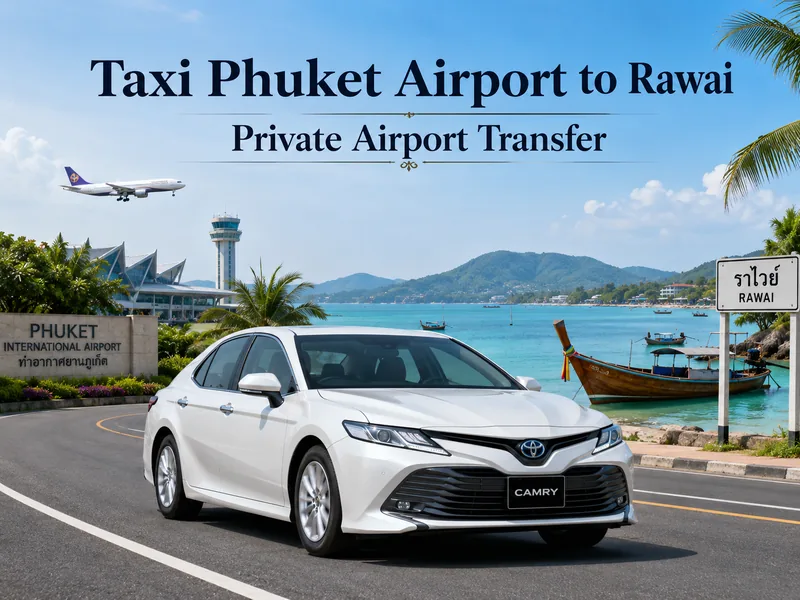 Taxi from Phuket Airport (HKT) to Rawai Beach