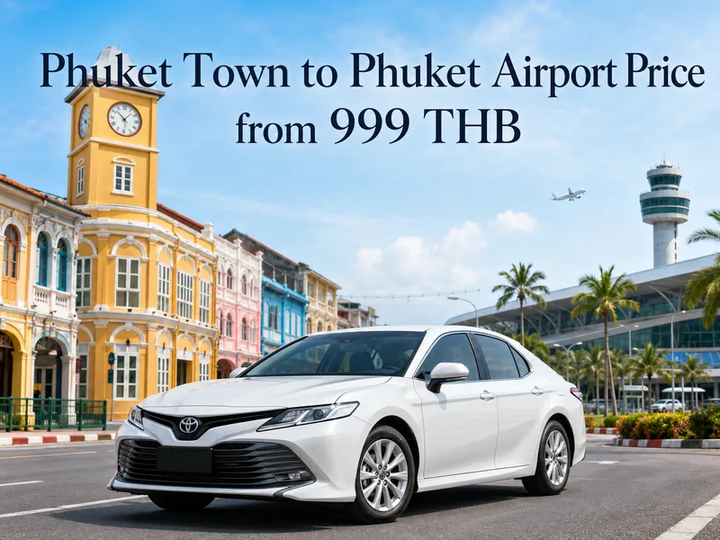 Taxi Phuket Town to Phuket Airport (HKT)