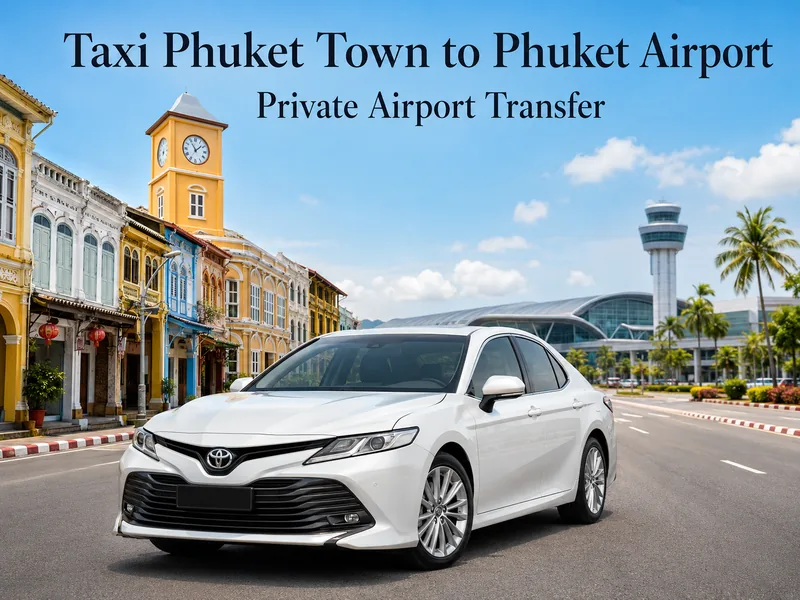 Taxi from Phuket Town to Phuket Airport (HKT)